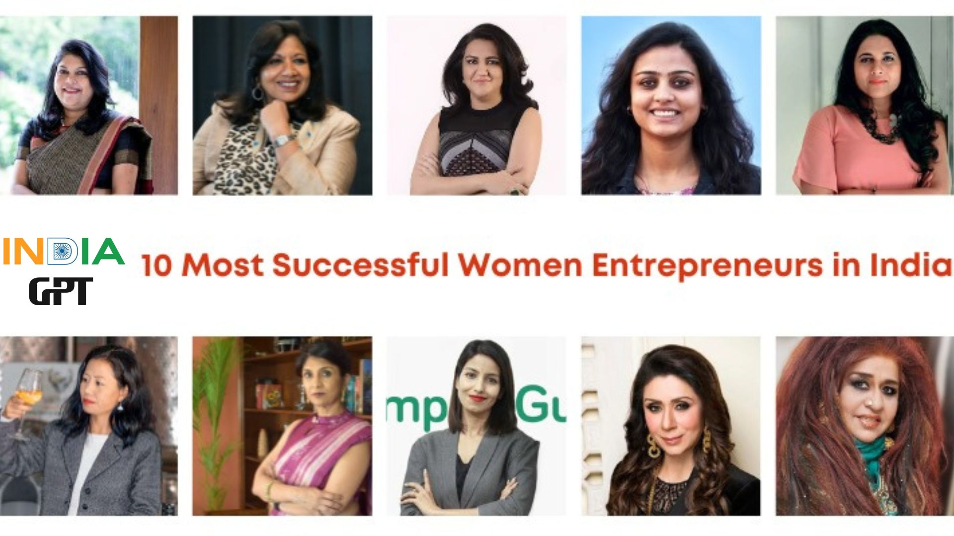 Top 10 Female Entrepreneurs In India