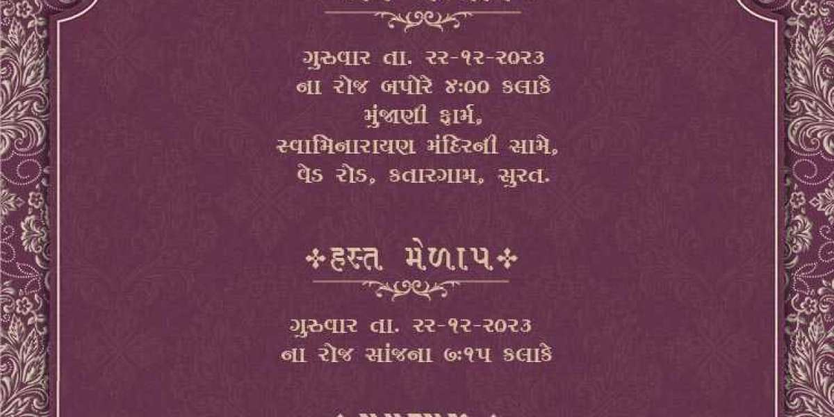 Kankotri Gujarati Wedding Card: Crafting Tradition and Elegance