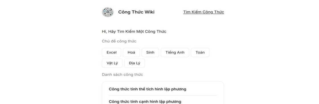 Công Thức Wiki Hi Hãy Tìm Kiếm Một Công Thức Cover Image